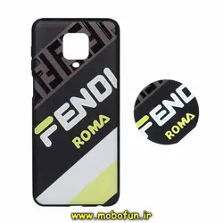 قاب گوشی Redmi Note 9S - Redmi Note 9 Pro شیائومی فانتزی سوزنی برجسته طرح FENDI ROMA پاپ سوکت دار کد 444