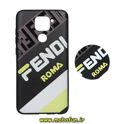 قاب گوشی Redmi Note 9 شیائومی فانتزی سوزنی برجسته طرح FENDI ROMA پاپ سوکت دار کد 253