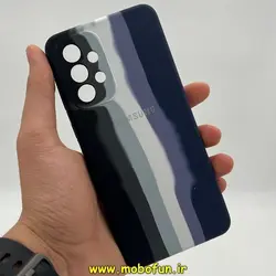 قاب گوشی Galaxy A33 5G سامسونگ سیلیکونی اورجینال رنگین کمانی پاک کنی درجه یک زیربسته محافظ لنز دار کد 11