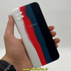 قاب گوشی Galaxy A22 5G سامسونگ سیلیکونی اورجینال آبرنگی رنگین کمانی پاک کنی درجه یک زیربسته محافظ لنز دار کد 89