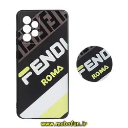 قاب گوشی Galaxy A52 4G - Galaxy A52 5G - Galaxy A52S سامسونگ فانتزی سوزنی برجسته طرح FENDI ROMA پاپ سوکت دار محافظ لنز دار کد 328