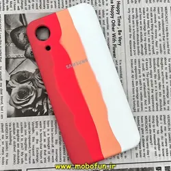 قاب گوشی Galaxy A03 Core سامسونگ سیلیکونی اورجینال آبرنگی رنگین کمانی پاک کنی درجه یک زیربسته محافظ لنز دار کد 20