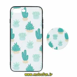 قاب گوشی iPhone 7 Plus - iPhone 8 Plus آیفون فانتزی سوزنی برجسته طرح گل کاکتوس پاپ سوکت دار کد 193