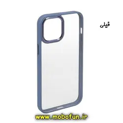 قاب گوشی iPhone 12 - iPhone 12 Pro آیفون طرح پشت طلق شفاف دور سیلیکونی اورجینال فلزی متال کیس Metal Case برند یونیک کیس Unique Case فیلی کد 298