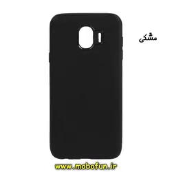 قاب گوشی Galaxy J4 / J400 سامسونگ طرح حصیری کبریتی ژله ای نرم ساده مشکی کد 35