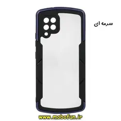 قاب گوشی Galaxy A42 - Galaxy M42 سامسونگ ضد ضربه پشت مات دوررنگی محافظ لنز دار اورجینال طرح کی دو سرمه ای کد 199