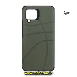 قاب گوشی Galaxy A42 سامسونگ طرح ژله ای چرمی NBA ضد ضربه ایربگ دار سبز کد 166
