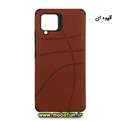قاب گوشی Galaxy A42 سامسونگ طرح ژله ای چرمی NBA ضد ضربه ایربگ دار قهوه ای کد 165