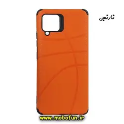 قاب گوشی Galaxy A42 سامسونگ طرح ژله ای چرمی NBA ضد ضربه ایربگ دار نارنجی کد 164