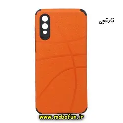 قاب گوشی Galaxy A02 - Galaxy A022 سامسونگ طرح ژله ای چرمی NBA ضد ضربه محافظ لنز دار ایربگ دار نارنجی کد 148