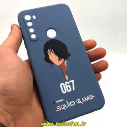قاب گوشی Redmi Note 8 شیائومی سیلیکونی ژله ای طرح اسکویید گیم Squid Game بازی مرکب محافظ لنز دار فیلی کد 299