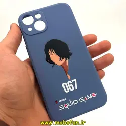 قاب گوشی iPhone 13 آیفون سیلیکونی ژله ای طرح اسکویید گیم Squid Game بازی مرکب محافظ لنز دار فیلی کد 56