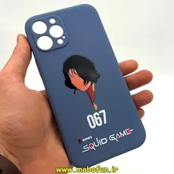 قاب گوشی iPhone 12 Pro Max آیفون سیلیکونی ژله ای طرح اسکویید گیم Squid Game بازی مرکب محافظ لنز دار فیلی کد 130