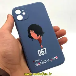 قاب گوشی iPhone 11 آیفون سیلیکونی ژله ای طرح اسکویید گیم Squid Game بازی مرکب محافظ لنز دار فیلی کد 119