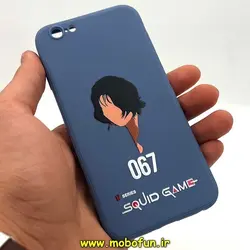 قاب گوشی iPhone 6 - iPhone 6s آیفون سیلیکونی ژله ای طرح اسکویید گیم Squid Game بازی مرکب محافظ لنز دار فیلی کد 110