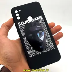 قاب گوشی Galaxy A11 سامسونگ سیلیکونی ژله ای طرح اسکویید گیم Squid Game بازی مرکب محافظ لنز دار مشکی کد 246