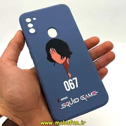 قاب گوشی Galaxy A11 سامسونگ سیلیکونی ژله ای طرح اسکویید گیم Squid Game بازی مرکب محافظ لنز دار مشکی کد 245