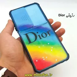 قاب گوشی Redmi Note 10 4G - Redmi Note 10s شیائومی طرح رزینی IMD ایربگ دار فانتزی محافظ لنز دار کشویی رزینی Dior کد 158