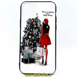 قاب گوشی iPhone 11 آیفون فانتزی طرح برجسته سوزنی دخترونه کریسمس کد 107