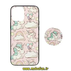 قاب گوشی Iphone 12 Pro Max آیفون فانتزی برجسته طرح یونیکورن پاپ سوکت دار کد 75