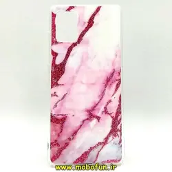 قاب گوشی Galaxy A51 سامسونگ طرح سنگ و اکلیل IMD صورتی روشن کد 119
