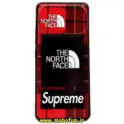 قاب گوشی Galaxy A42 سامسونگ فانتزی ژله ای طرح THE NORTH FACE محافظ لنزدار کشویی کد 95