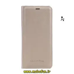 کیف کلاسوری گوشی Galaxy A8 Plus / A730 سامسونگ طرح کتابی بژ کد 2