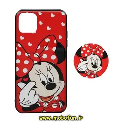 قاب گوشی Iphone 11 Pro Max آیفون فانتزی برجسته طرح میکی ماوس پاپ سوکت دار کد 86