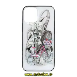 قاب گوشی Iphone 12 Pro Max آیفون طرح فانتزی برجسته خورشیدی UV دوچرخه کد 39