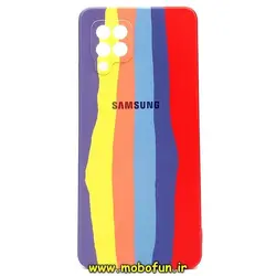 قاب گوشی Galaxy A42 سامسونگ طرح رنگین کمان فول ژله ای محافظ لنز دار کد 54