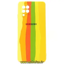 قاب گوشی Galaxy A42 سامسونگ طرح رنگین کمان فول ژله ای محافظ لنز دار کد 48