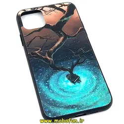 قاب گوشی Iphone 11 Pro Max آیفون پشت گلس شیشه ای لیزری درخت پیانو کد 67