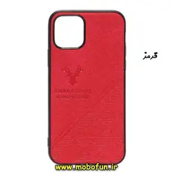 قاب گوشی Iphone 11 Pro آیفون طرح ژله ای پارچه ای گوزنی قرمز کد 52