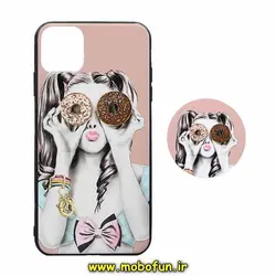 قاب گوشی Iphone 11 Pro Max آیفون طرح فانتزی دخترانه دونات به همراه پاپ سوکت کد 40