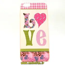 قاب گوشی Iphone 6 Plus - Iphone 6s Plus آیفون طرح ژله ای فانتزی صورتی عشق Love کد 19