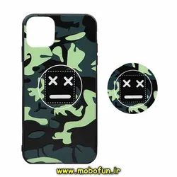 قاب گوشی Iphone 11 Pro Max آیفون طرح فانتزی چریکی ارتشی به همراه پاپ سوکت کد 37
