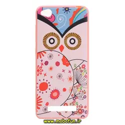 قاب گوشی Redmi 4A شیائومی طرح ژله ای فانتزی صورتی جغد کد 5