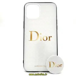 قاب گوشی Iphone 12 Pro Max فانتزی برجسته طرح Dior لاکچری به همراه پاپ سوکت کد 10