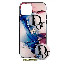 قاب گوشی Iphone 11 Pro فانتزی برجسته طرح Dior آبرنگی به همراه پاپ سوکت کد 19