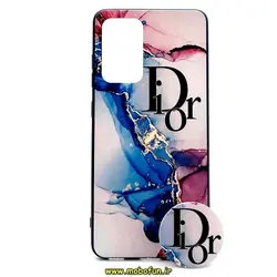 قاب گوشی Galaxy A52 سامسونگ فانتزی برجسته طرح Dior آبرنگی به همراه پاپ سوکت کد 14