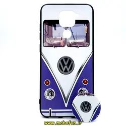 قاب گوشی Redmi Note 9 شیائومی فانتزی برجسته طرح فولکس واگن ترنسپورتر به همراه پاپ سوکت کد 56