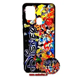 قاب گوشی A21S سامسونگ طرح فانتزی برجسته کارتونی به همراه پاپ سوکت کد 46