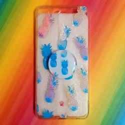 قاب گوشی Redmi 9 شیائومی طرح فانتزی ژله ای آناناسی به همراه پاپ سوکت کد 3