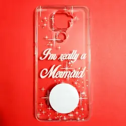 قاب گوشی Redmi Note 9 شیائومی طرح فانتزی ژله ای ستاره ای به همراه پاپ سوکت کد 5