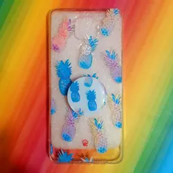 قاب گوشی Redmi Note 9 شیائومی طرح فانتزی ژله ای آناناسی به همراه پاپ سوکت کد 4