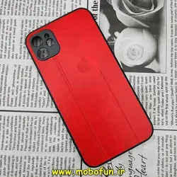 قاب گوشی iPhone 11 آیفون اورجینال دادوو 2023 طرح هارد HARD چرمی محافظ لنز دار قرمز کد 363