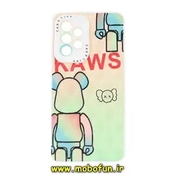 قاب گوشی Galaxy A53 5G سامسونگ ژله ای شبکه ای طرح دار KAWS ربات محافظ لنز دار کد 373