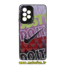 قاب گوشی Galaxy A53 5G سامسونگ  ژله ای شبکه ای طرح دار نایکی NIKE محافظ لنز دار کد 372