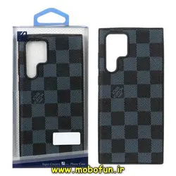 قاب گوشی Galaxy S22 Ultra سامسونگ طرح چرمی Belkin شطرنجی محافظ لنز دار کد 151