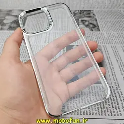 قاب گوشی iPhone 13 Pro آیفون طرح پشت طلق شیشه ای شفاف اورجینال برند CASE MATE نقره ای کد 307